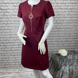 Calvin Klein Suede Shift Dress